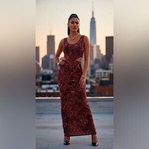 NWOT. Material Girl maxi dress. Medium. 